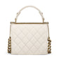 Bolsa Chanel Quilted Lambskin Off White