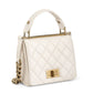 Bolsa Chanel Quilted Lambskin Off White