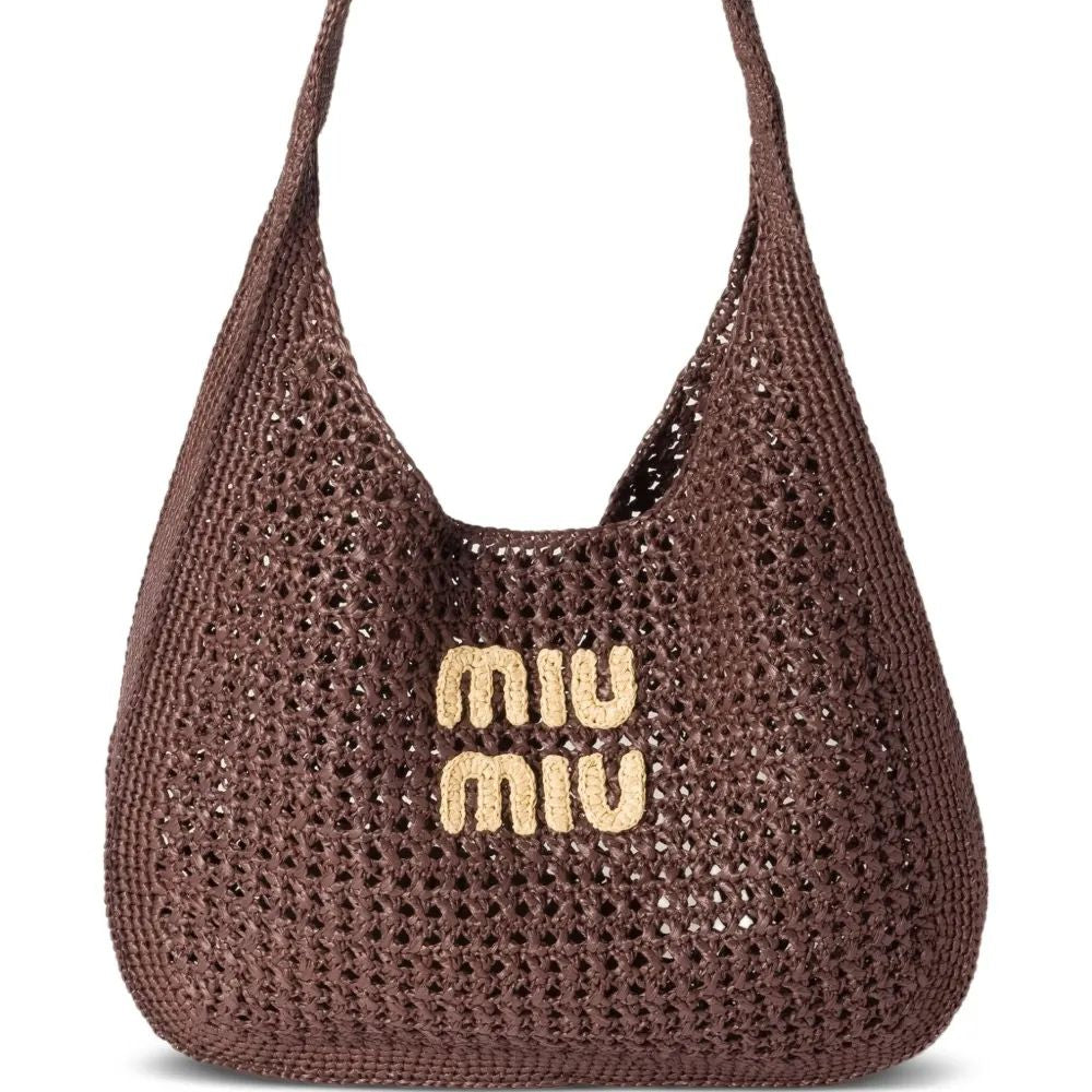Bolsa Miu Miu Crochet Rete Hobo