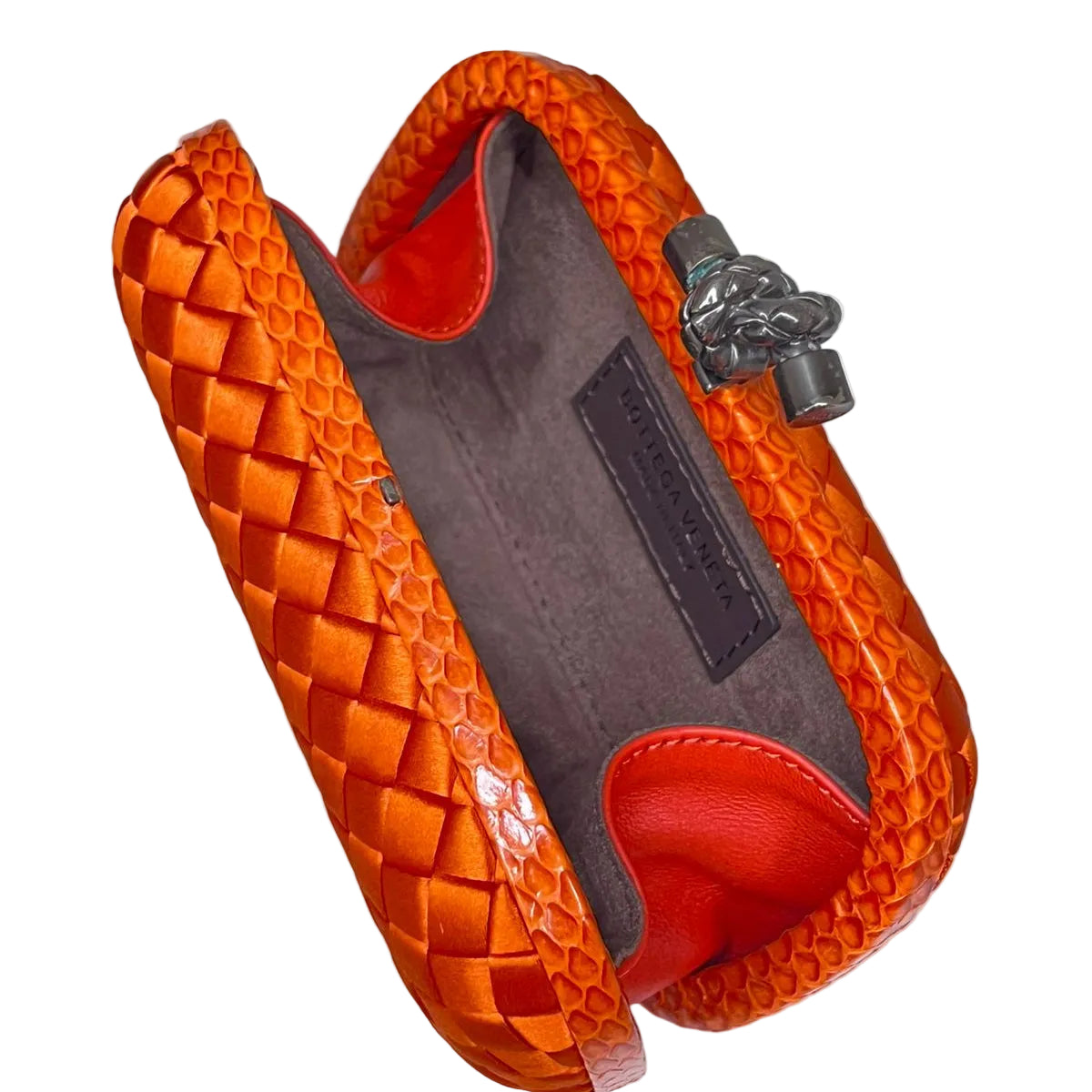 Cluch Bottega Veneta Laranja