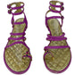Sandália Chanel Ring Toe roxa Tam 36 BR