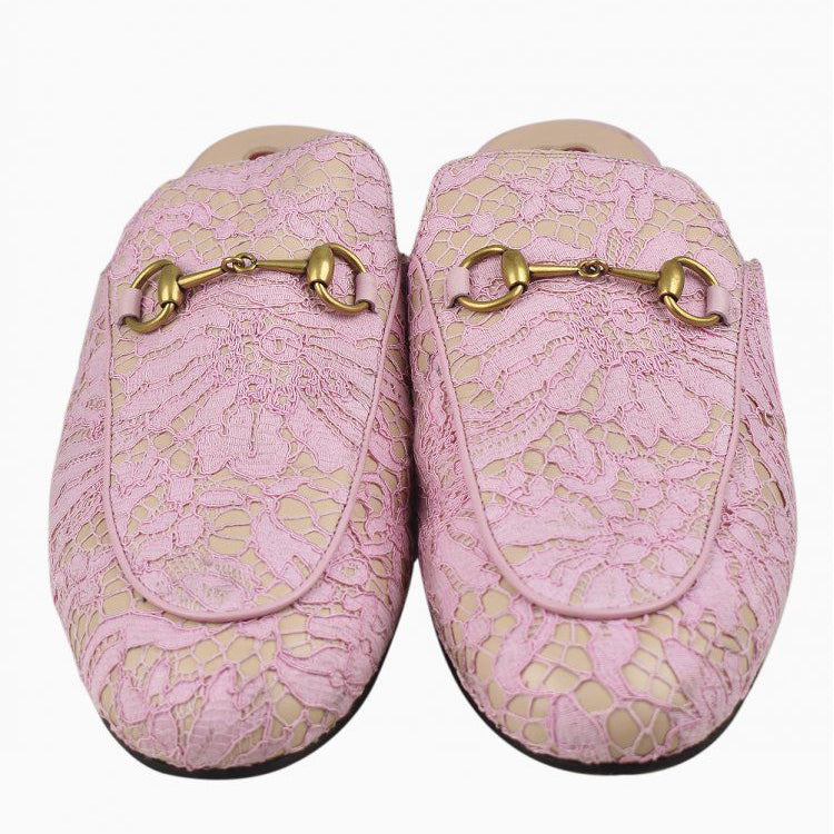 Mule rosa com renda tam 35br