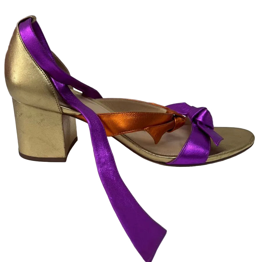 Sandália Alexandre Birman Roxa e laranja tam 36br