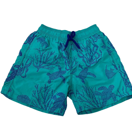 Bermuda Vilebrequin Verde Agua e azul Infantil Tam 10 Anos Br