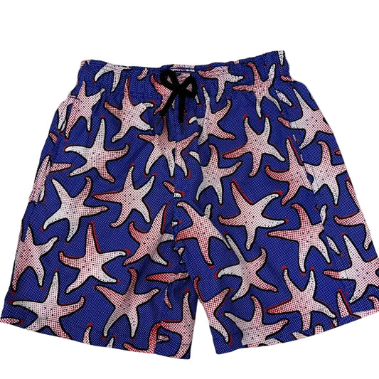 Bermuda Vilebrequin Roxa de bolinha Estrela do mar Infantil Tam 10 Anos Br