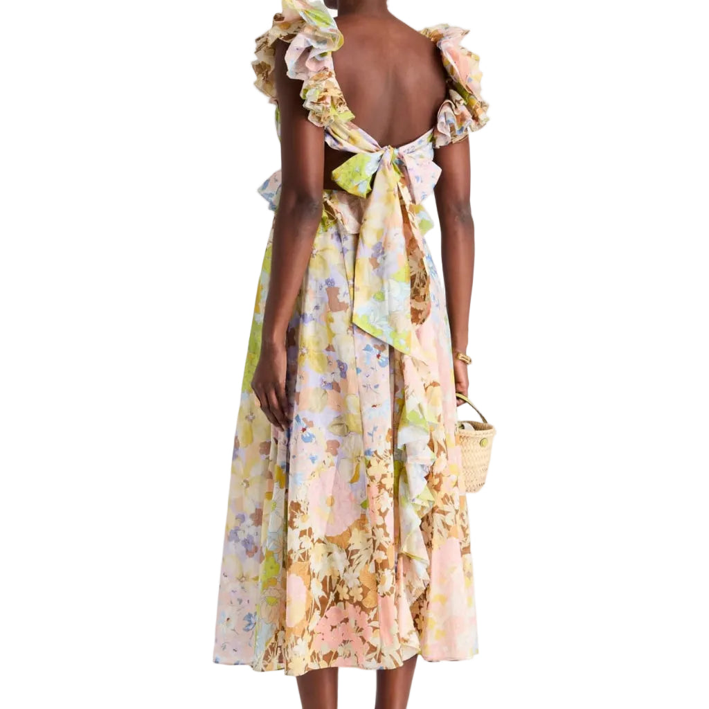 Vestido Zimmermann Florido Tam. P br