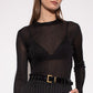 Blusa Saint Laurent Transparente Tam. PP Br