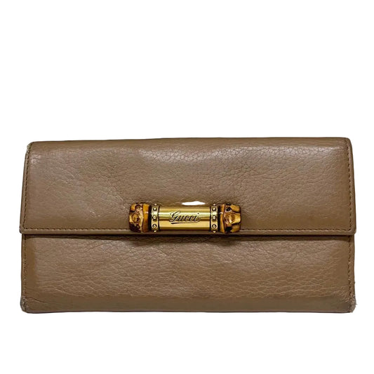 Carteira Gucci Bambu Marrom