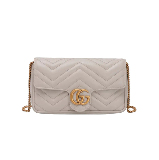 Bolsa Gucci Marmot Cinza