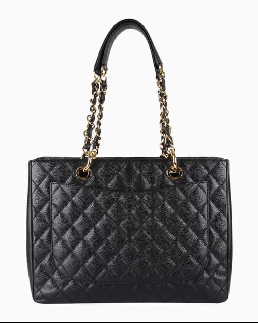 Bolsa Chanel Caviar Grand Shopping Tote Preta