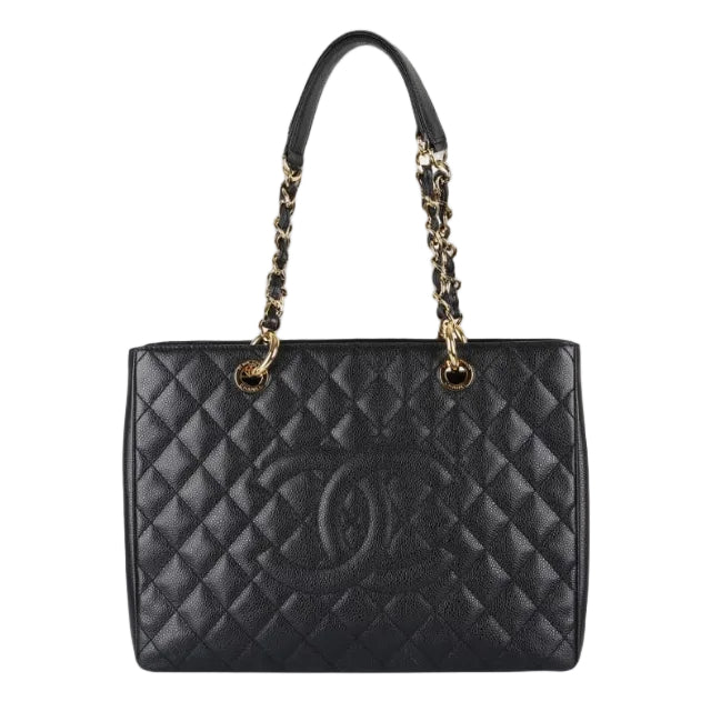 Bolsa Chanel Caviar Grand Shopping Tote Preta