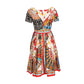 Vestido Dolce&Gabbana Estampa Colorida Tam 38 Br
