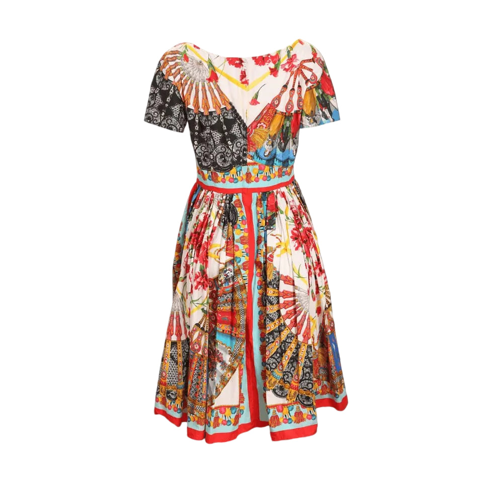 Vestido Dolce&Gabbana Estampa Colorida Tam 38 Br