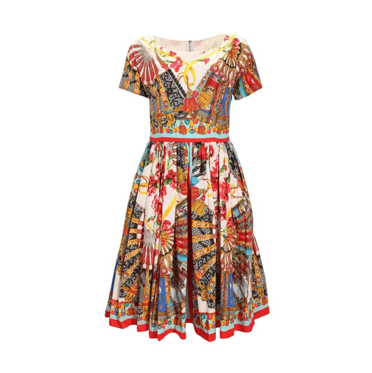 Vestido Dolce&Gabbana Estampa Colorida Tam 38 Br