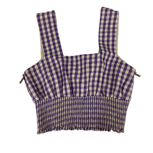 Conjunto Paula Raia Xadrez Roxo Tam 38 Br