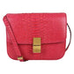 Bolsa Celine Classic Box Flap Em Python Rosa
