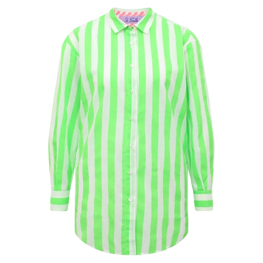 Camisa St Barth Listrada Verde Tam P BR