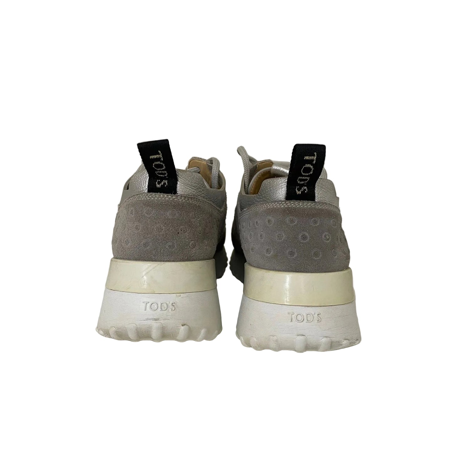 Tenis Tod's Cinza Camurça Tam 37 Br