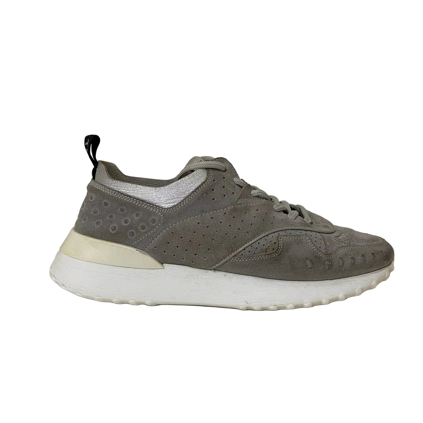 Tenis Tod's Cinza Camurça Tam 37 Br