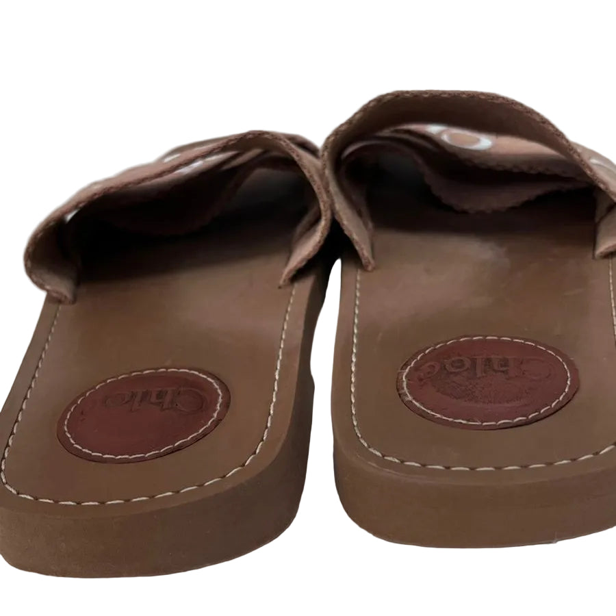 Rasteira Chloé Marrom Tam. 34b Br