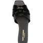 Rasteira Saint Laurent Tribute Preta Tam. 35,5 Br