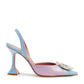 Scarpin Amina Muaddi Bagum Rainbow Metálico Tam. 37,5 Br