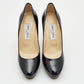 Sapato Jimmy Choo Preto Envernizado Tam. 37,6 Br