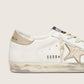 Tênis Golden Goose Deluxe Brand Branco e Dourado Tam. 37 Br