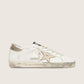 Tênis Golden Goose Deluxe Brand Branco e Dourado Tam. 37 Br