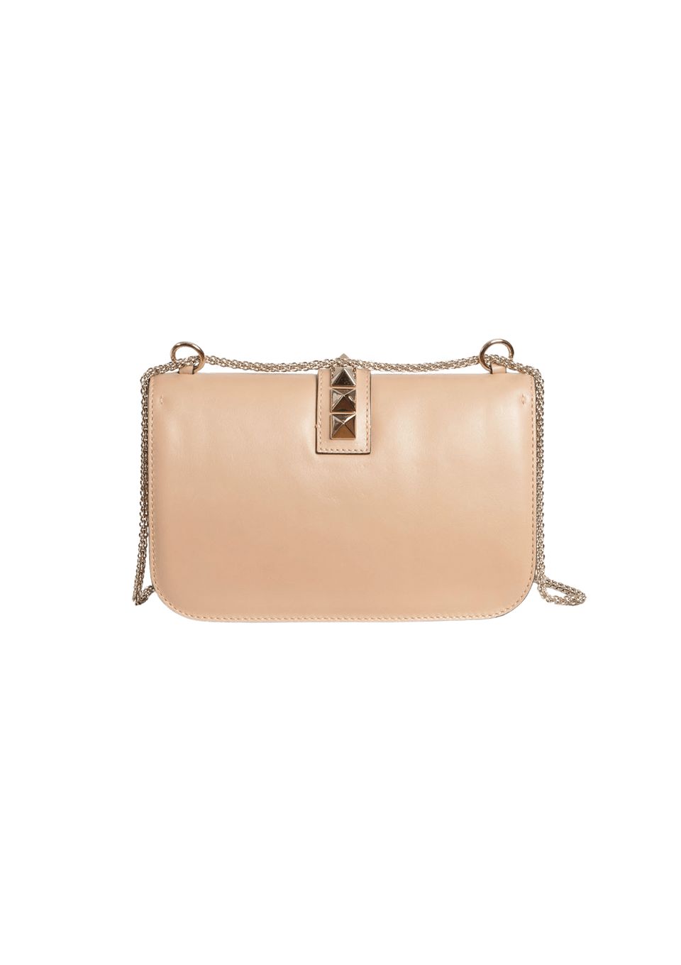 Bolsa Valentino Garavani Glam Lock Bege