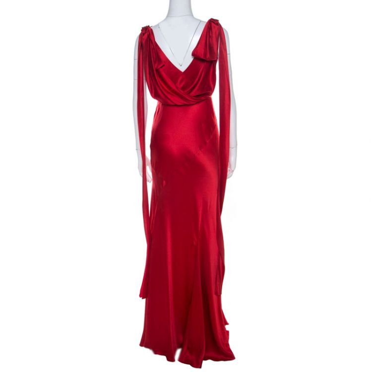 Vestido Alberta Ferreti Vermelho Tam. 40 Br