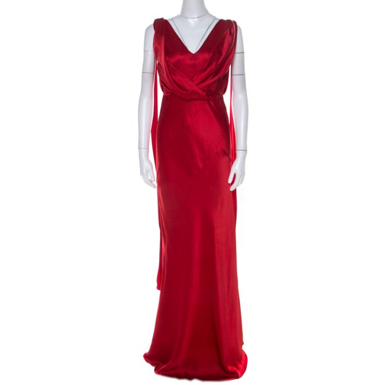 Vestido Alberta Ferreti Vermelho Tam. 40 Br