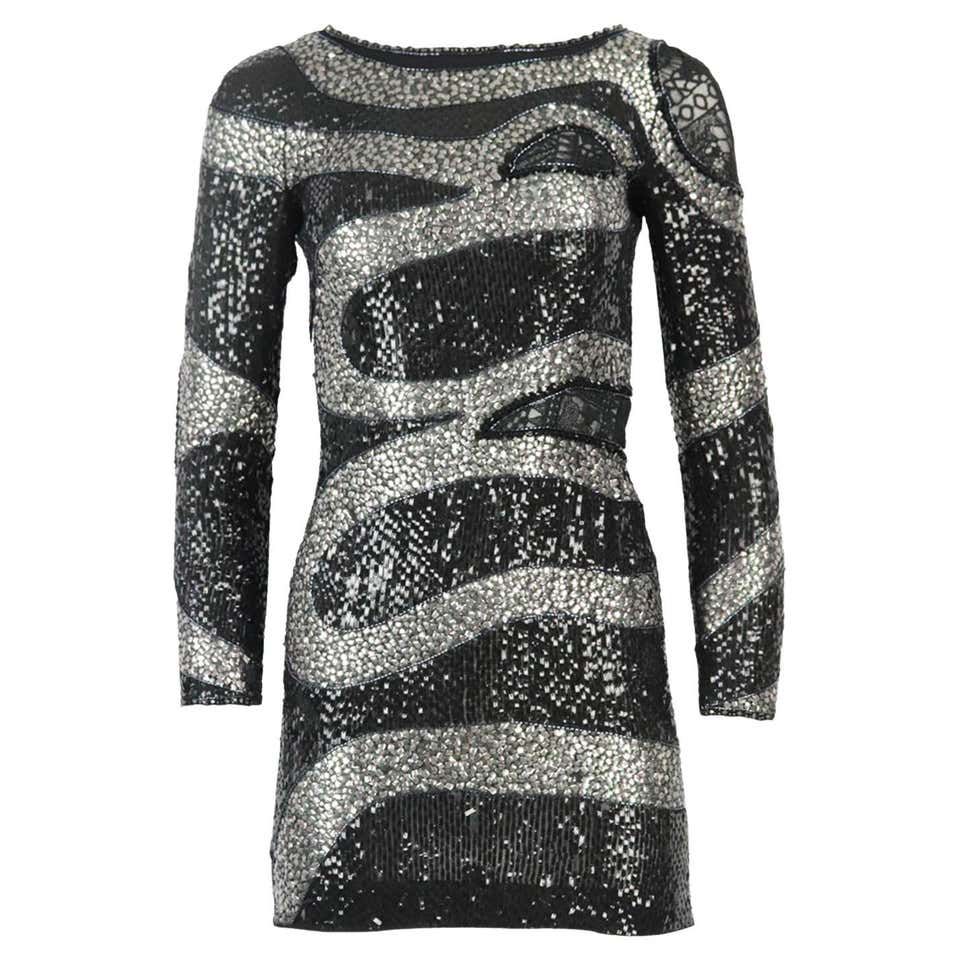 Vestido Emilio Pucci Preto Lantejoulas Tam. 36/38 Br