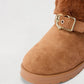 Bota Love Moschino de Pelos Marrom Tam. 36 Br