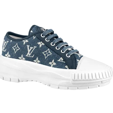 Tênis Louis Vuitton Squad Azul e Branco Tam. 37 Br