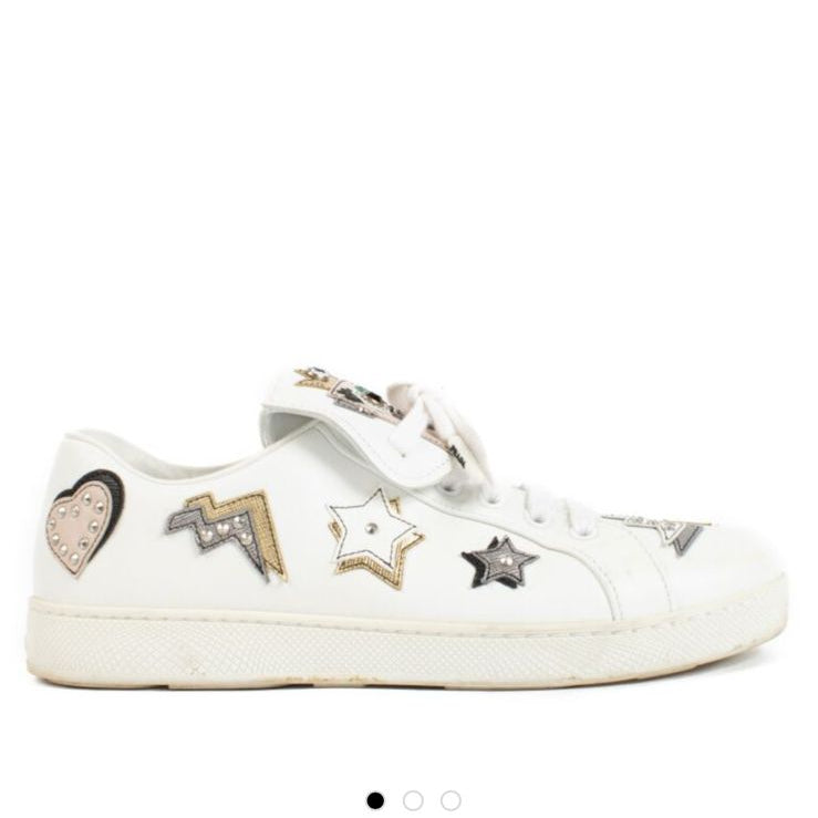 Tênis Prada Patches Branco Tam. 37 Br