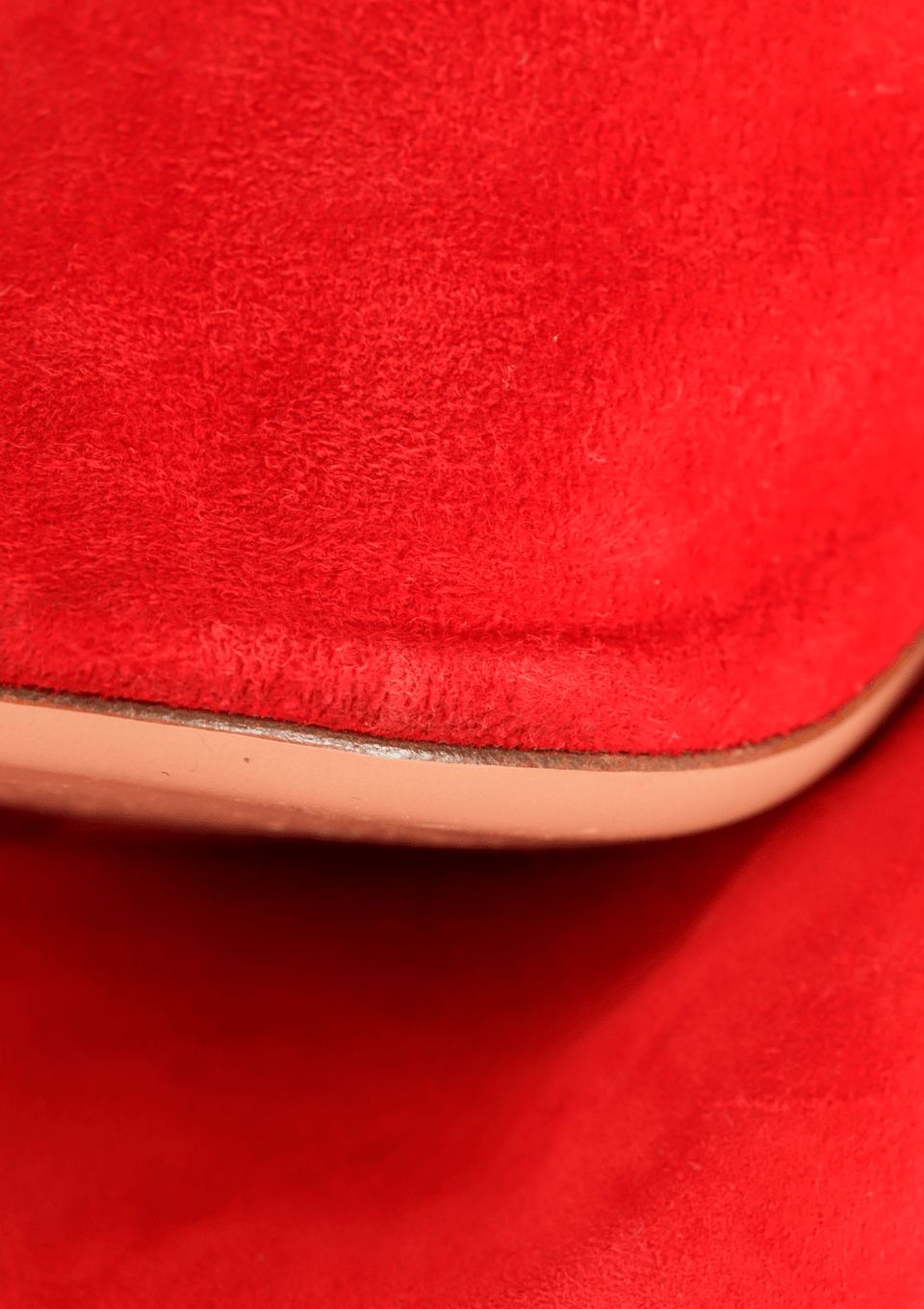 Sapato Aquazzura Camurça Vermelho Tam.38 Br