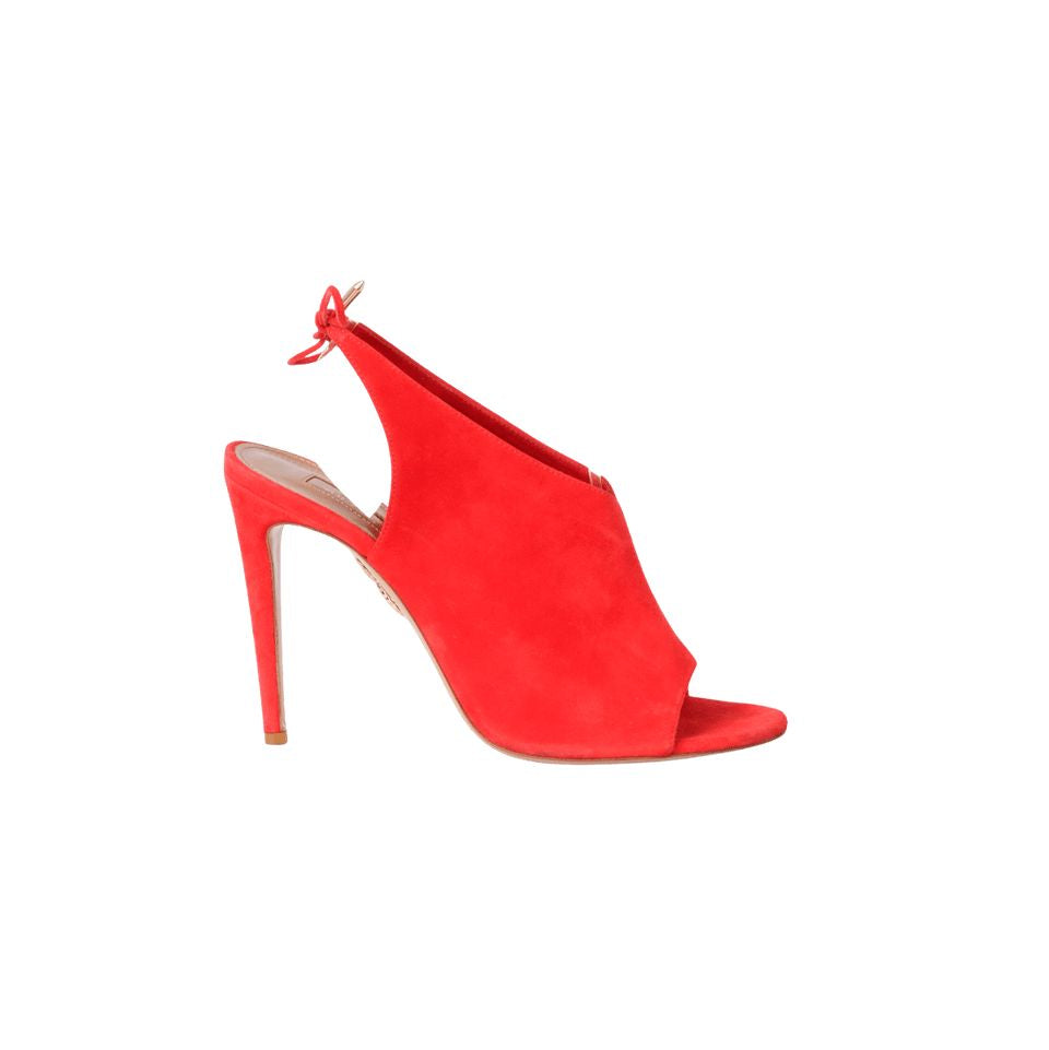 Sapato Aquazzura Camurça Vermelho Tam.38 Br
