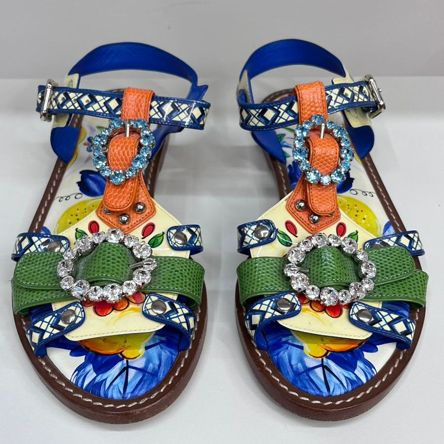 Sandália Dolce&Gabbana Majolica Tam. 34 Br