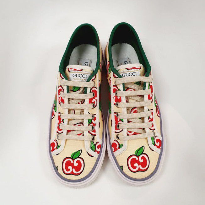 Tênis Gucci 1977 GG Apple Bege Tam. 36 Br