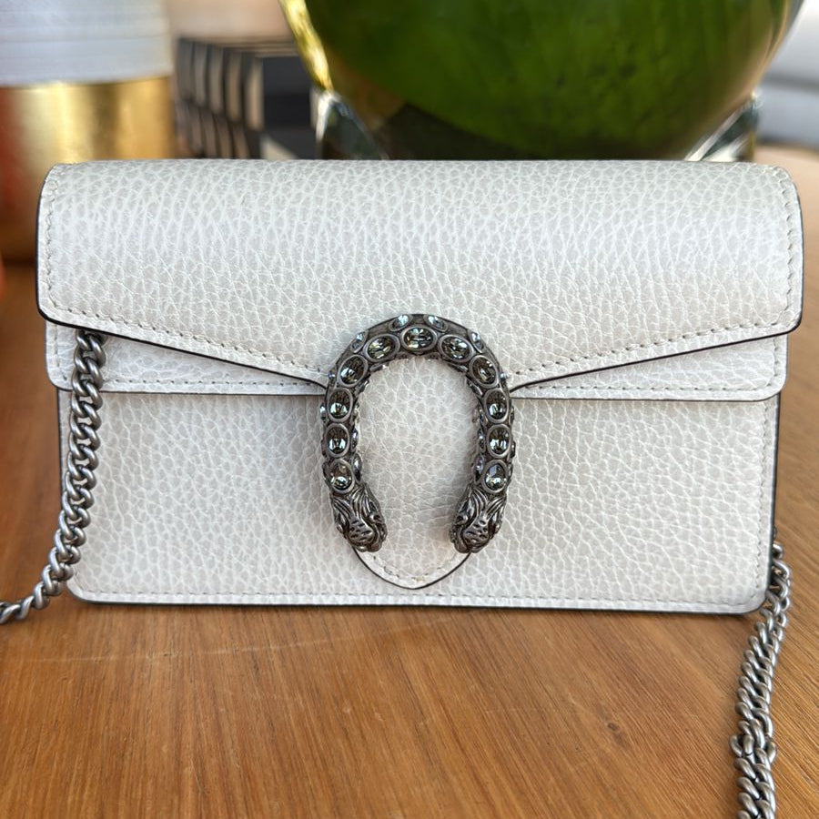 Bolsa Gucci Dionysus Super Mini Off White