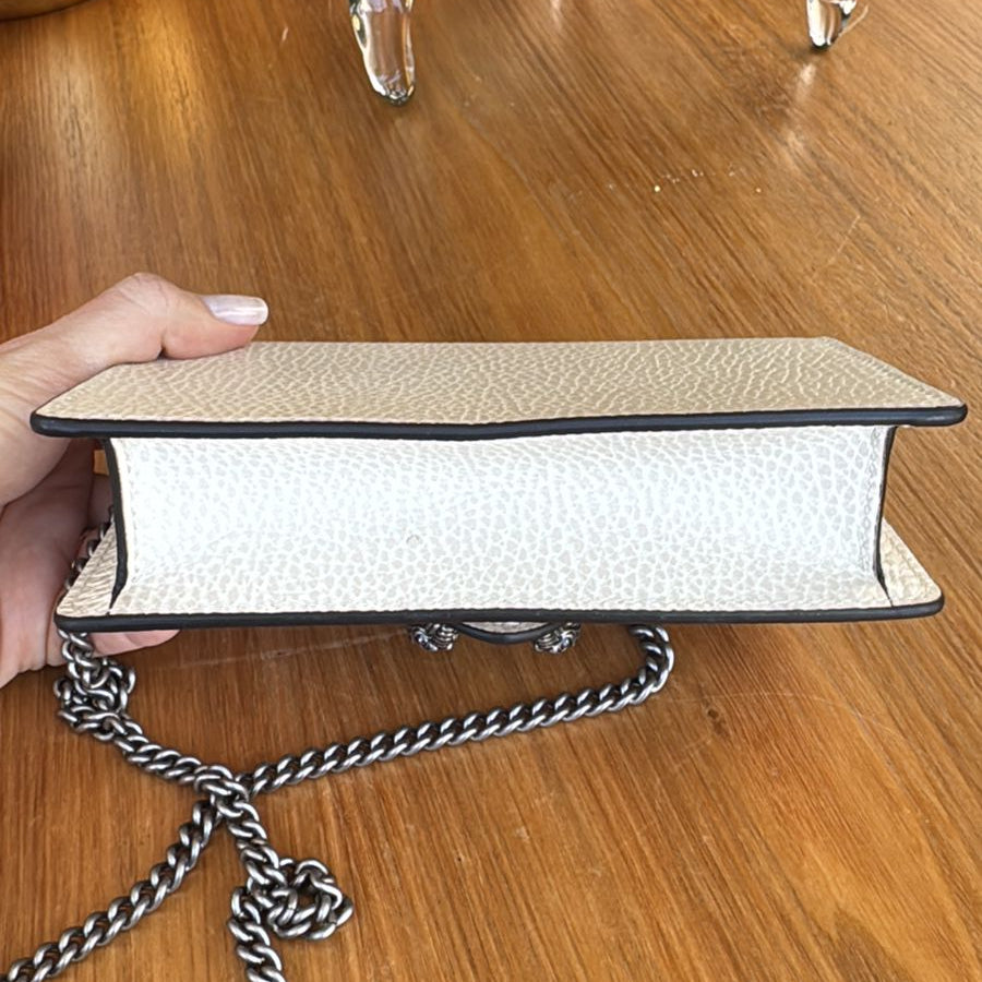 Bolsa Gucci Dionysus Super Mini Off White
