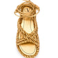 Sandália Valentino Garavani The Rope Dourada Tam. 38 Br