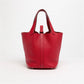 Bolsa Hermès Picotin 18 Clemence Vermelha