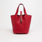 Bolsa Hermès Picotin 18 Clemence Vermelha