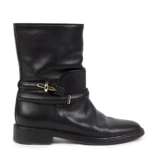 Bota Balenciaga Biker Preta Tam. 38 Br