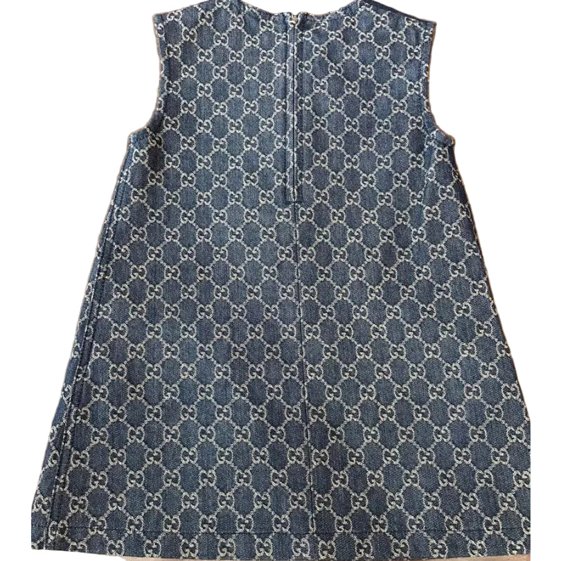 Vestido Azul Gucci Jeans Infantil Tam. 5 Anos