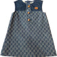 Vestido Azul Gucci Jeans Infantil Tam. 5 Anos