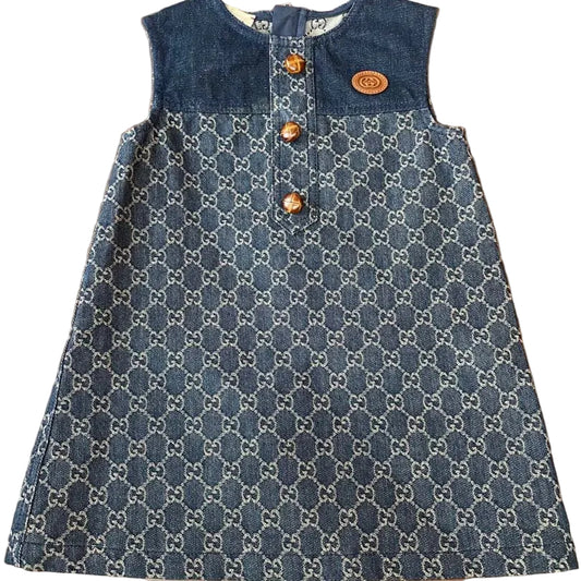 Vestido Azul Gucci Jeans Tam. 5 Anos