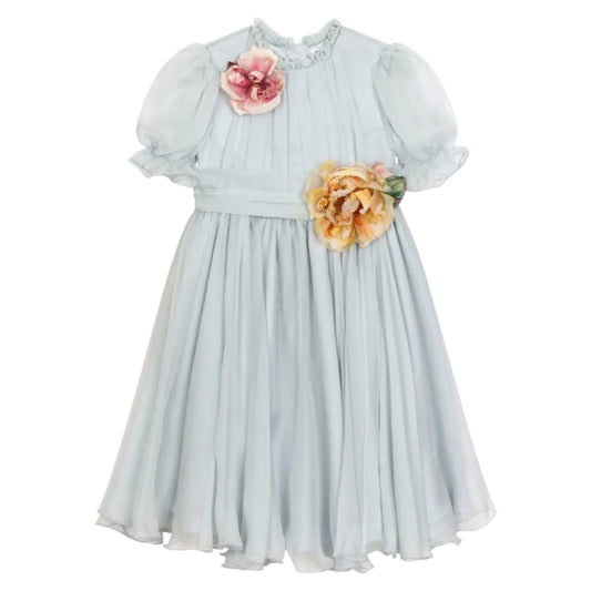 Vestido Dolce e Gabbana Azul Infantil Tam. 6 Anos